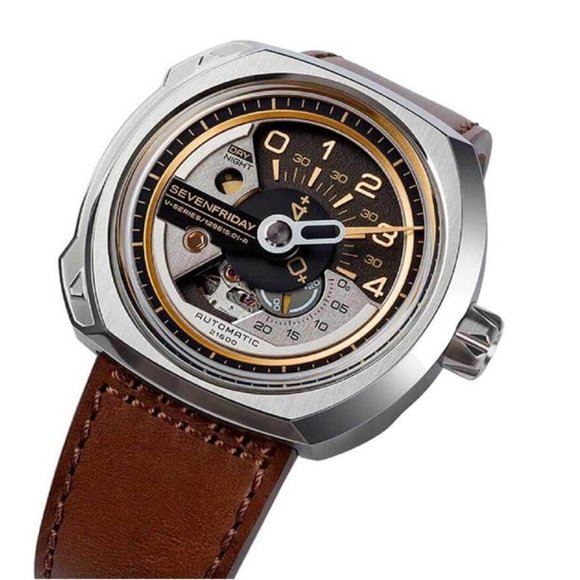 Sevenfriday V-Series Brown Leather Men's V2-1
